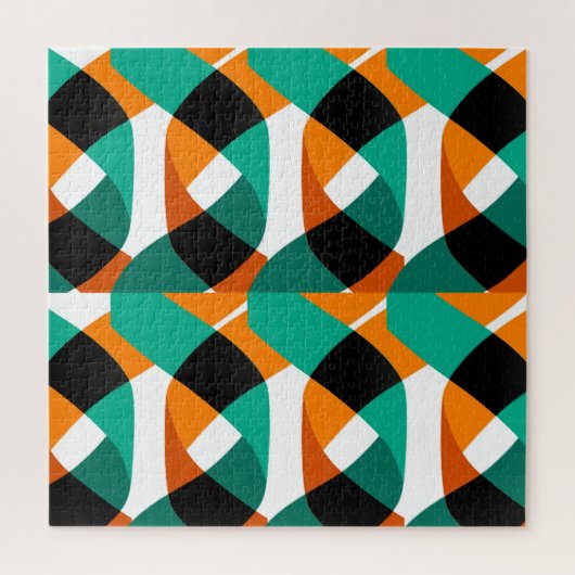 Retro behang: ontwerp legpuzzel (Verticaal)