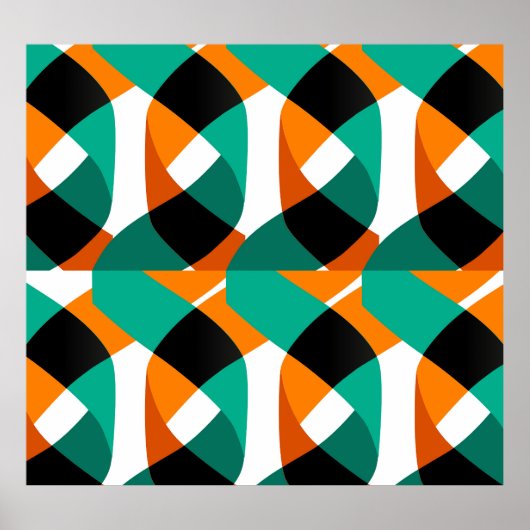 Retro behang: ontwerp poster (Voorkant)