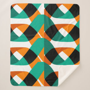 Retro behang: ontwerp sherpa deken