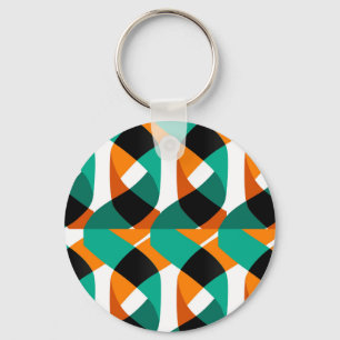 Retro behang: ontwerp sleutelhanger