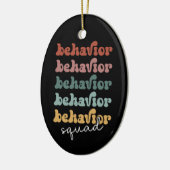 Retro Behaviour Squad Gedragstherapie Keramisch Ornament (Links)