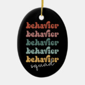 Retro Behaviour Squad Gedragstherapie Keramisch Ornament (Voorkant)