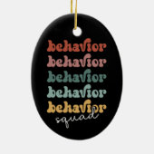 Retro Behaviour Squad Gedragstherapie Keramisch Ornament (Achterkant)