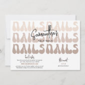 Retro Beige Acrylic Nails Sizing Kit Display Card (Achterkant)