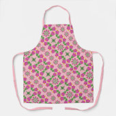 Retro Bell Flower Mandalas Pink Medium Schort (Voorkant)