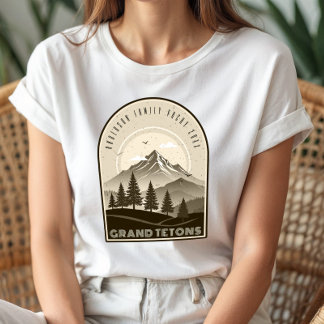 Retro Berg Familievakantie Bruin ID1136 Tri-Blend Shirt