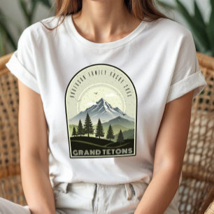 Retro Berg Familievakantie Groen ID1136 Tri-Blend Shirt