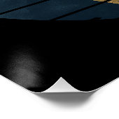 Retro Bergbeklimming Wandelaar Perfect Poster (Hoek)