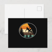 Retro  bergklimmer aankondigingskaart (Voorkant / Achterkant)