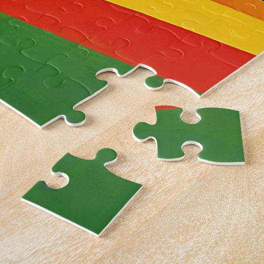 Retro berglandschap legpuzzel (Zijkant)