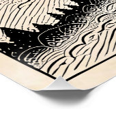 Retro berglandschap perfect poster (Hoek)