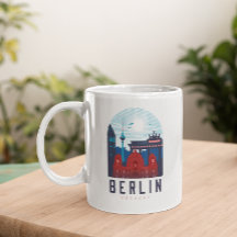 Retro Berlin Skyline Duitsland