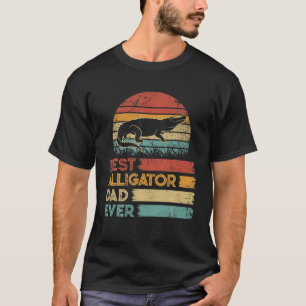 Retro Best Alligator Dad er S Animals T-shirt