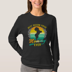 Retro Best Bichon Frise mammie ooit T-shirt