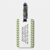 Retro Best Big Sis Ever Bagagelabel (Achterkant verticaal)