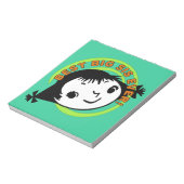 Retro Best Big Sis Ever Notitieblok (Gedraaid)