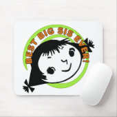 Retro Best Big Sister Ever Muismat (Met muis)