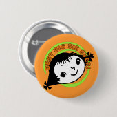 Retro Best Big Sister Ever Ronde Button 5,7 Cm (Voorkant /achterkant)