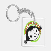 Retro Best Big Sister Ever Sleutelhanger (Voorkant Links)
