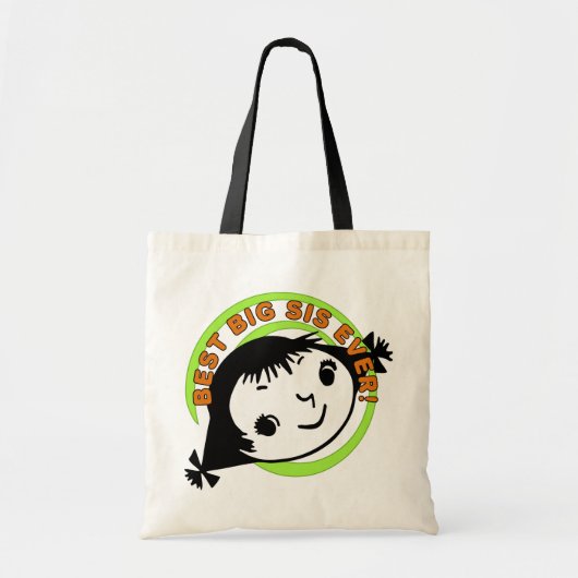 Retro Best Big Sister Ever Tote Bag (Voorkant)