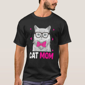 Retro Best Cat Mam Ever Cat Mam T-shirt