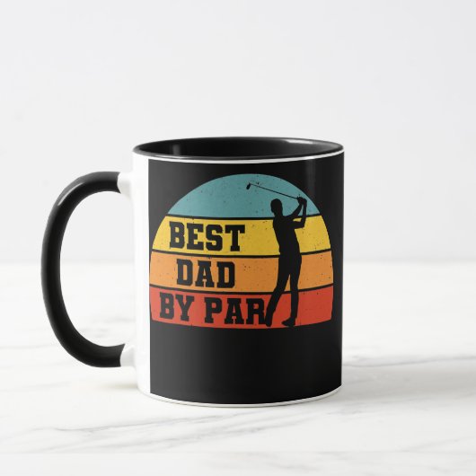 Retro Best Dad By Par Funny Golf Player Papa  Mok (Links)