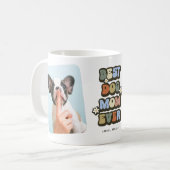 Retro Best Dog Ma 2 Foto Koffiemok (Voorkant links)