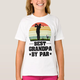 Retro Best Grandpa beroemd gemaakt door Par Golf T-shirt