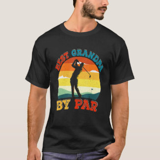  Retro Best Grandpa door Par Golf Player T-shirt