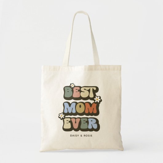 Retro Best mam Ever Photo Tote Bag (Voorkant)