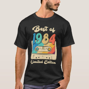 Retro Best of 1984 Cassettebandje 38th Birthday de T-shirt