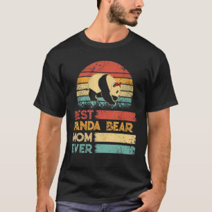 Retro Best Panda Beer Mam Ever Animals T-shirt