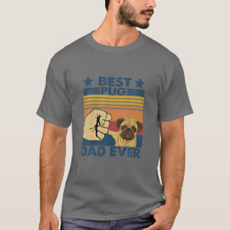 Retro Best Pug Pap Ever Lover Dog T-shirt