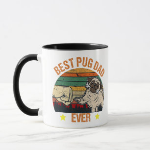 Retro  Best Pug Pap Ever Mok