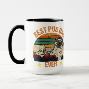 Retro  Best Pug Pap Ever Mok