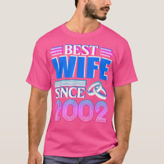 Retro Best Wife sinds 2002 De 20ste bruiloft T-shirt