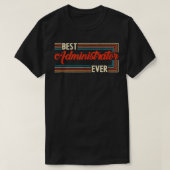 Retro Beste Beheerder Ooit Werelden Geweldig T-shirt (Design voorkant)