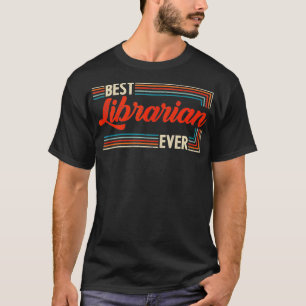 Retro Beste Bibliothecaris Ooit Werelden Grootst T-shirt