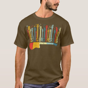 Retro  Beste Big Brother Ever Guitar Lover G T-shirt