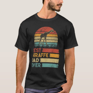 Retro Beste Giraffe Papa ooit Shirten T-shirt