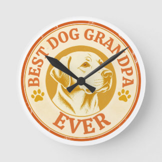 Retro Beste Honden Opa Ooit Labrador Rond Ronde Klok