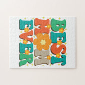 Retro Beste mama ooit Legpuzzel (Horizontaal)