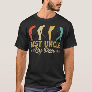 Retro  Beste oom door T-shirt Mannen Golfing