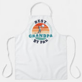 Retro Beste opa op de dag van de Aangepaste vaders Schort (Voorkant)