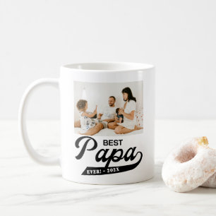 Retro Beste Papa ooit Foto Koffiemok