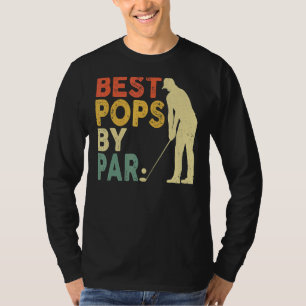 Retro  beste Poppen met Par Golf Vaderdag F T-shirt