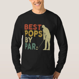 Retro beste Poppen met Par Golf Vaderdag F T-shirt
