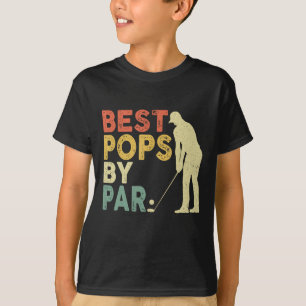 Retro beste Poppen met Par Golf Vaderdag F T-shirt
