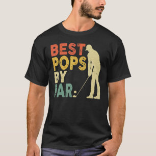 Retro  beste Poppen met Par Golf Vaderdag F T-shirt