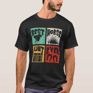 retro beste Schattigee paardentante ooit boer T-shirt